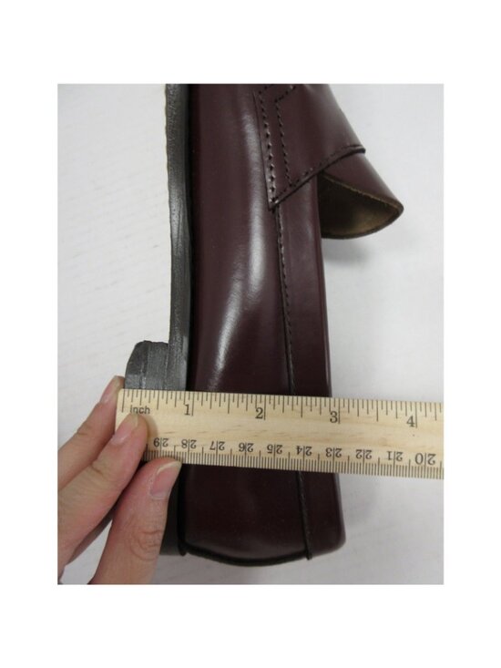 GH Bass Weejuns Shoes 11 D Red Penny Loafer Leather Slip On NEW main image 4